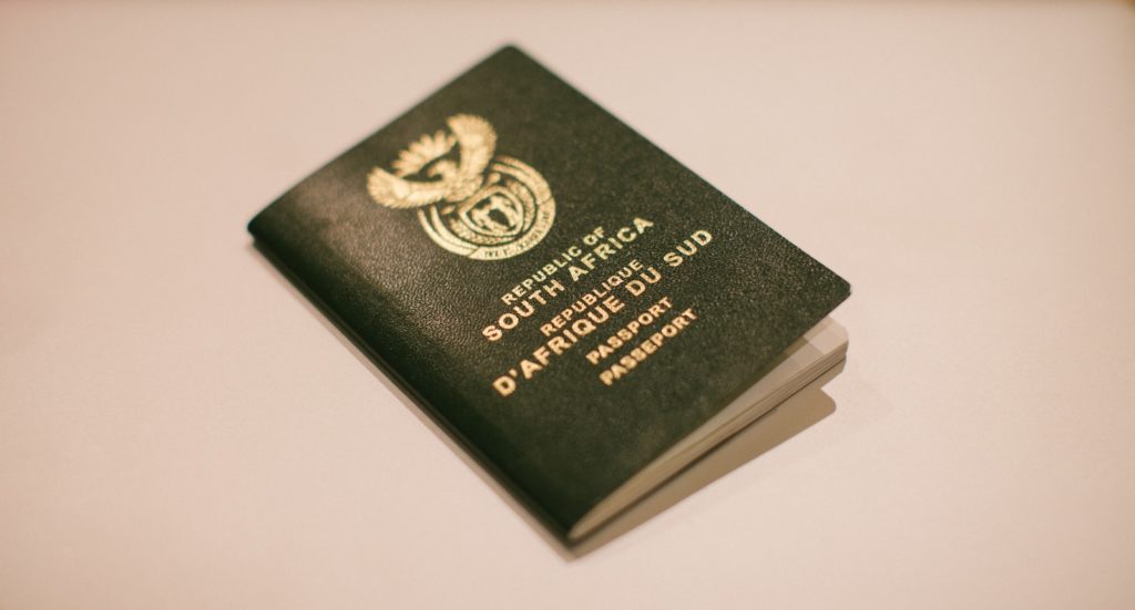 Republic of South Africa passport